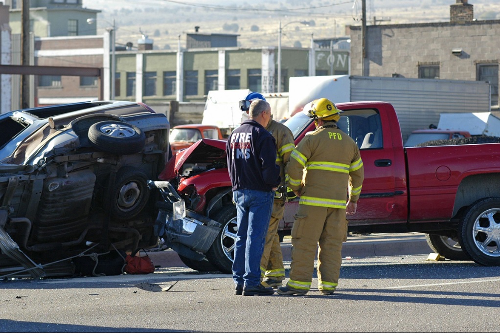 accidente de auto por detras